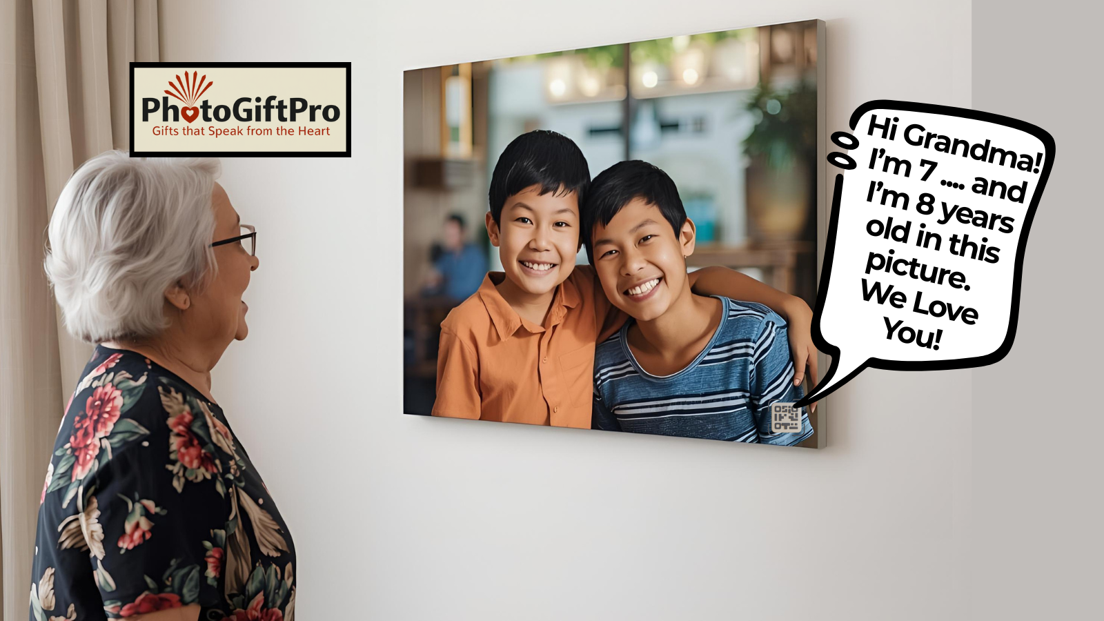 PhotoGiftPro — add your voice to a photo (16×20 wall art)