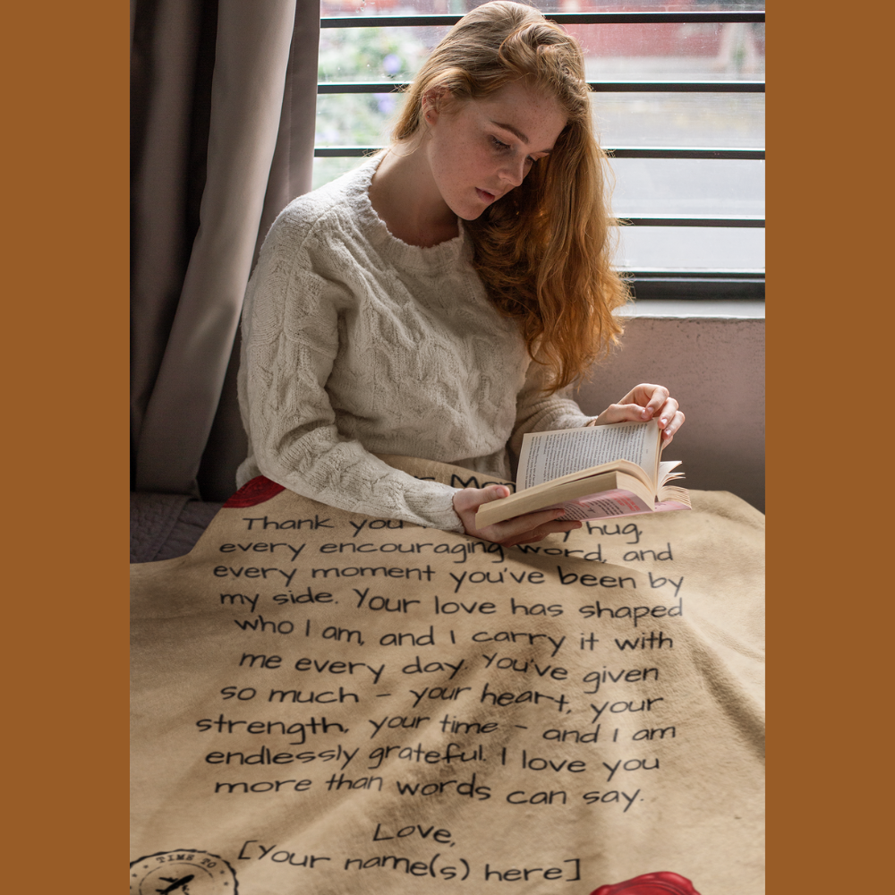 Letter to Mom Blanket – Red Seal Edition (Premium, Personalized)