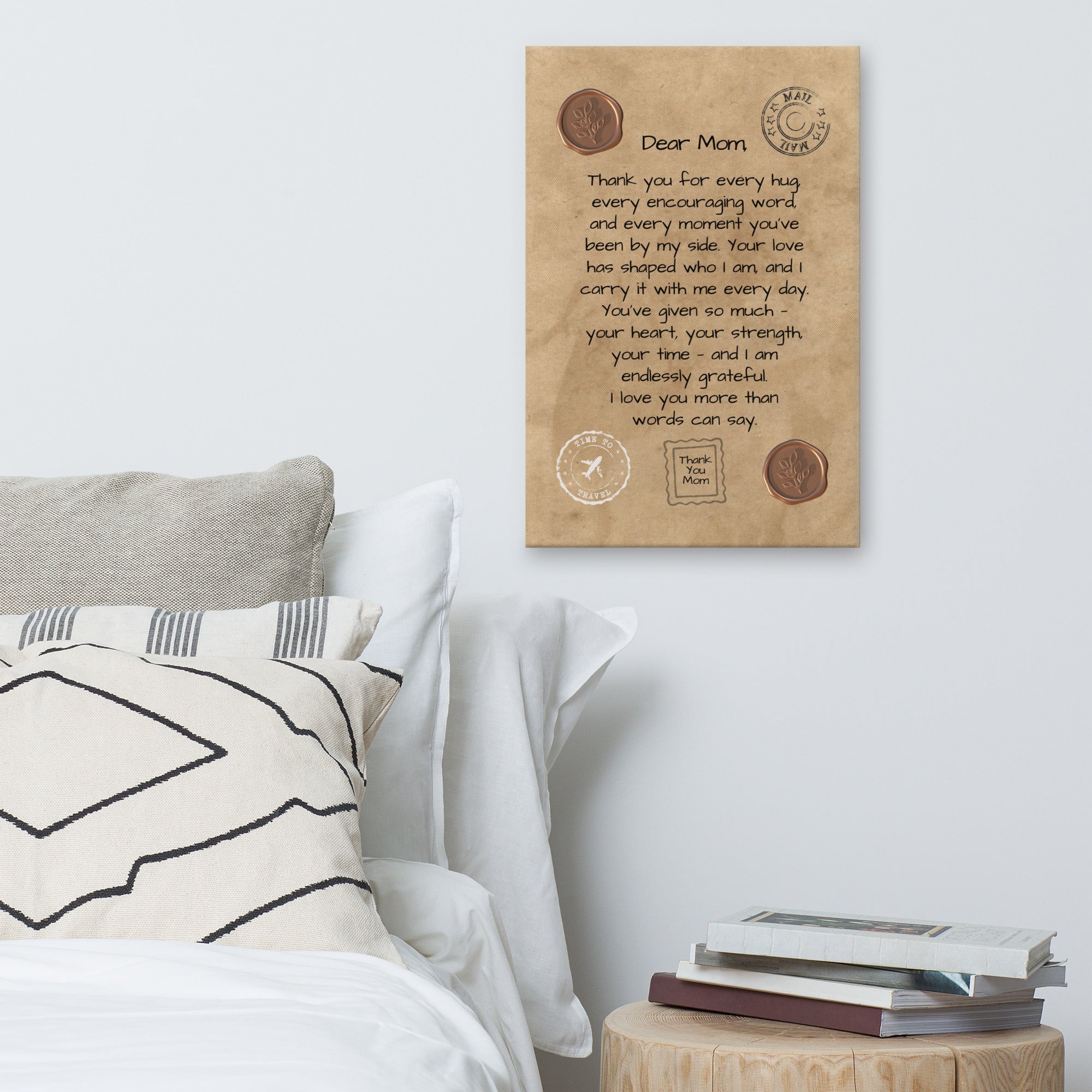 Letter to Mom – Vintage Bronze Canvas Edition