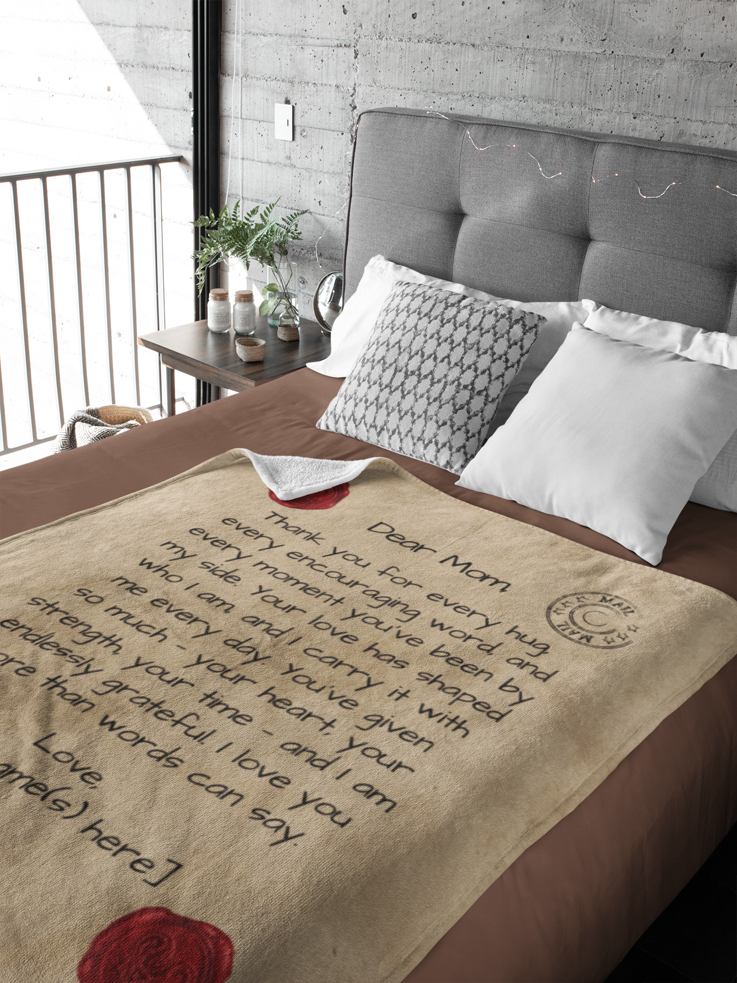 Letter to Mom Blanket – Red Seal Edition (Premium, Personalized)