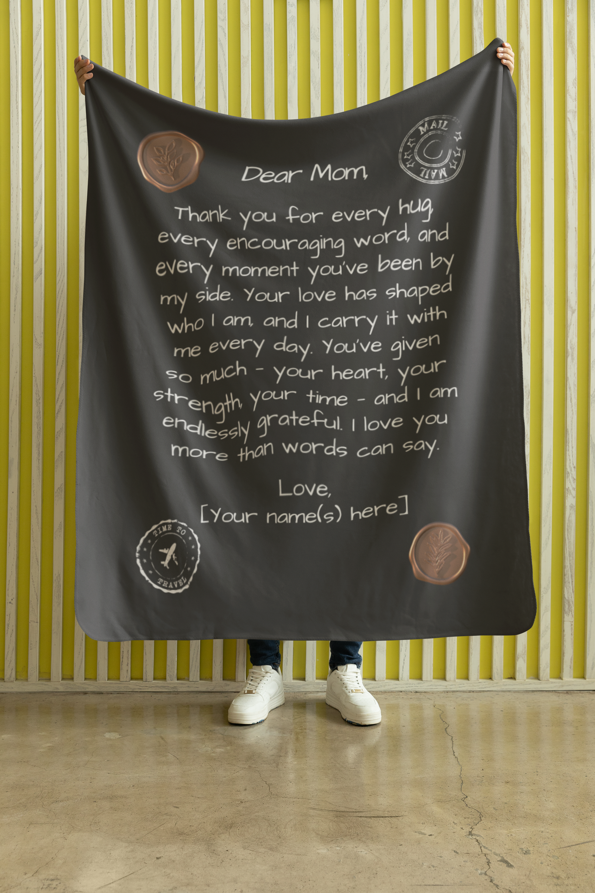 Letter to Mom Blanket – Midnight Sky Edition (Premium, Personalized)