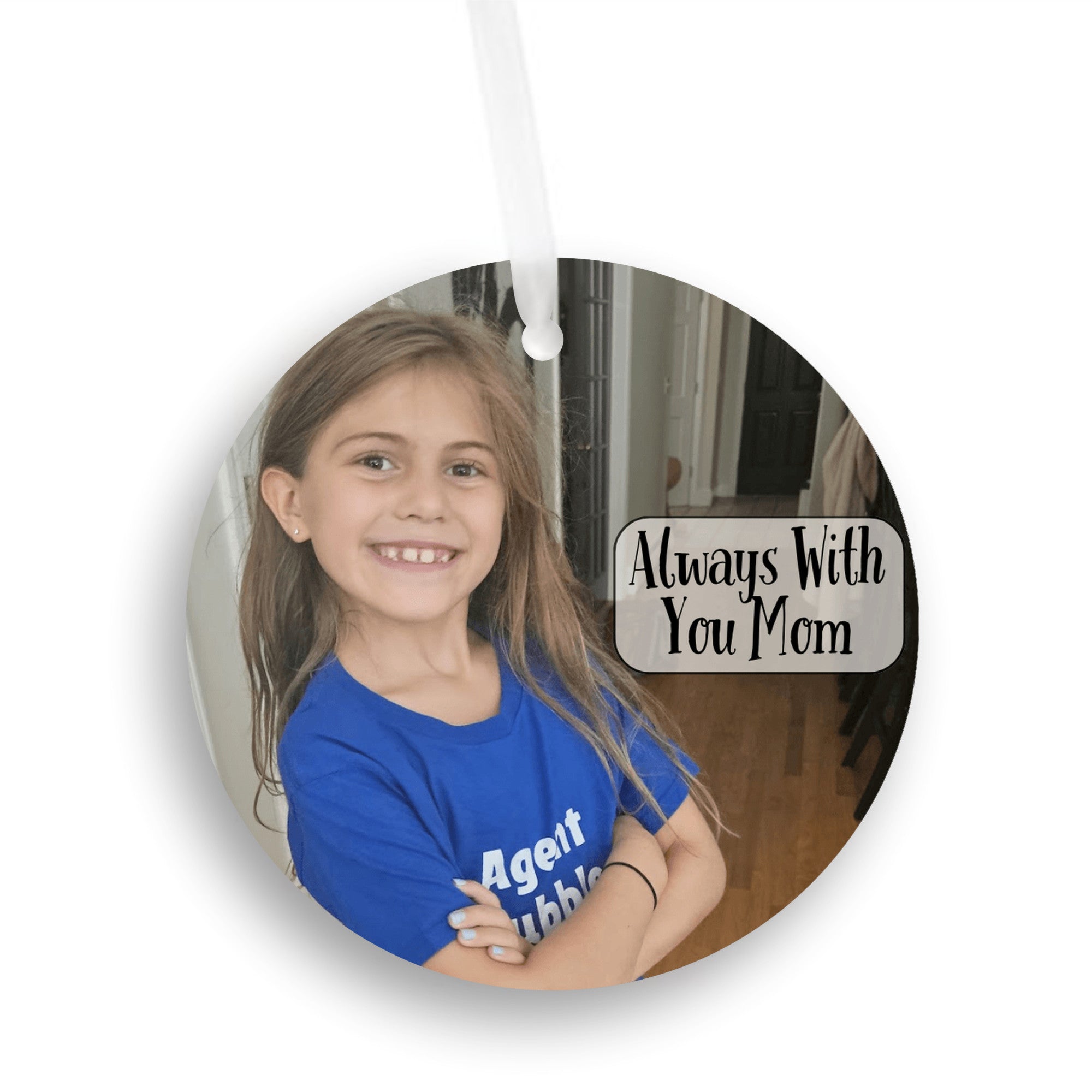 A Little Love to Hang in Her Car - Personalized Photo Charm for Mom