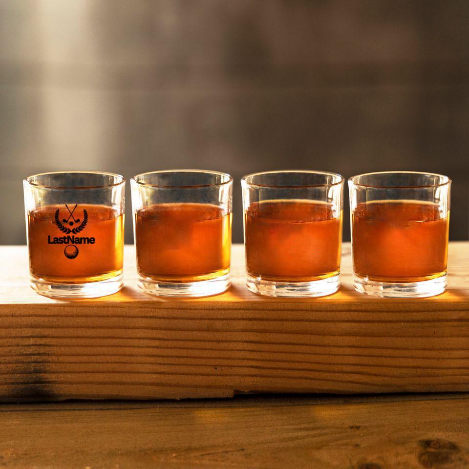 Personalized Golf Whiskey Glass
