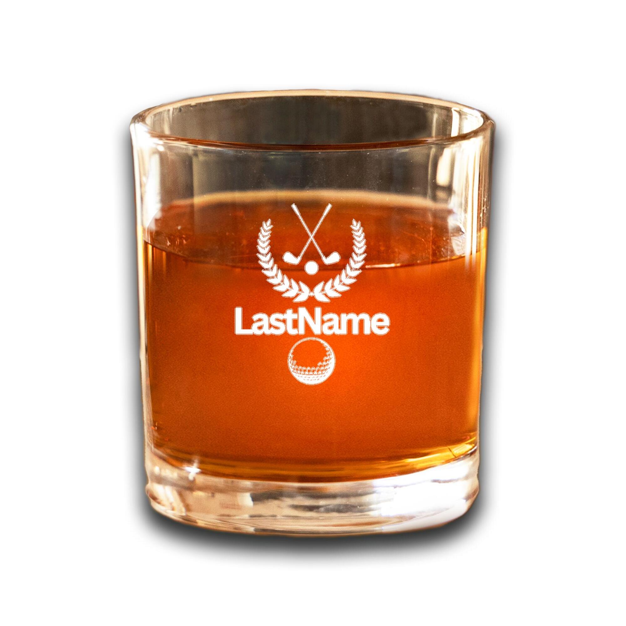 Personalized Golf Whiskey Glass