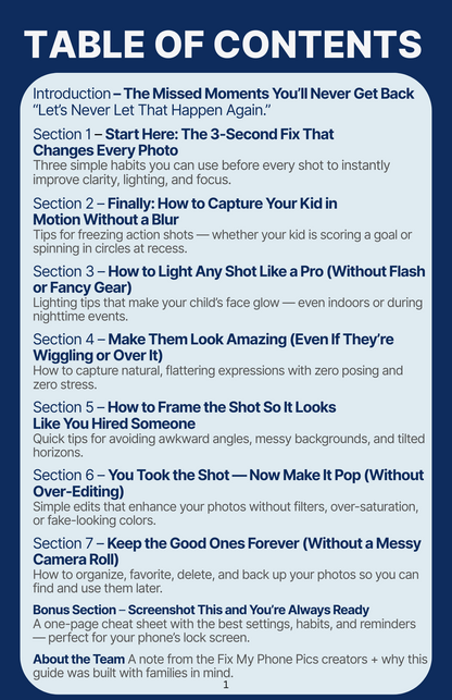 FixMyPhonePics - Complete Guide to Your Phone Camera