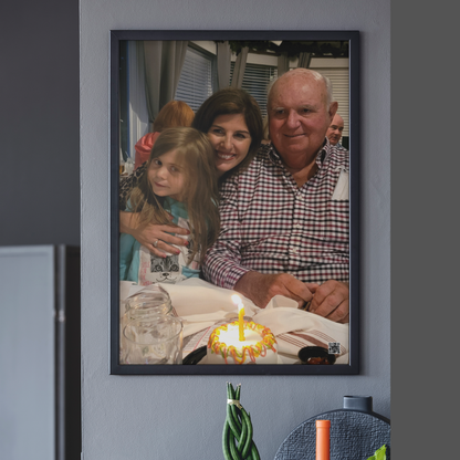 Large Framed Print with Audio 24&quot;x32″