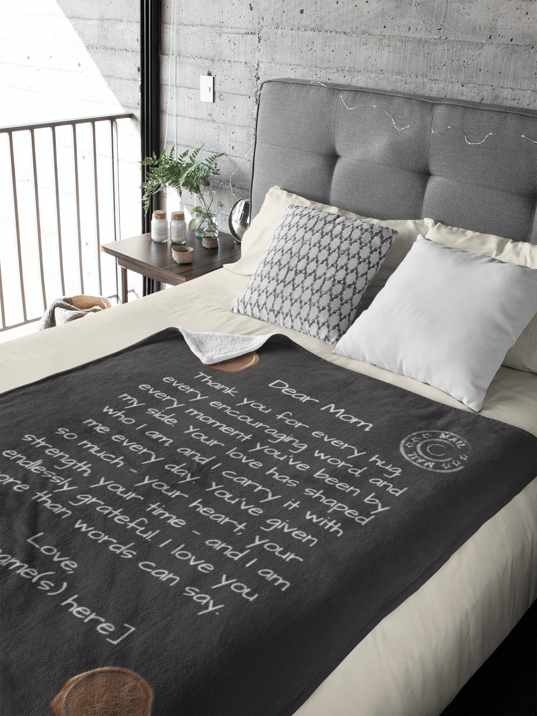 Letter to Mom Blanket – Midnight Sky Edition (Premium, Personalized)