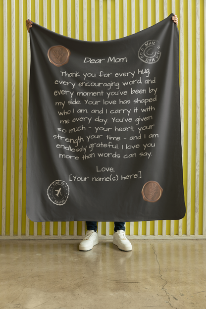 Letter to Mom Blanket – Midnight Sky Edition (Premium, Personalized)