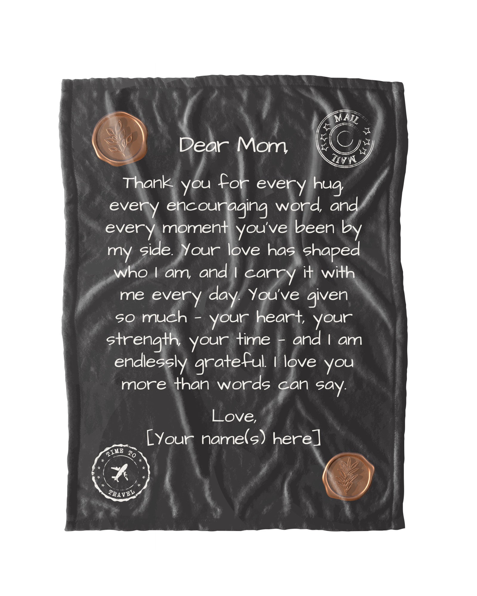 Letter to Mom Blanket – Midnight Sky Edition (Premium, Personalized)