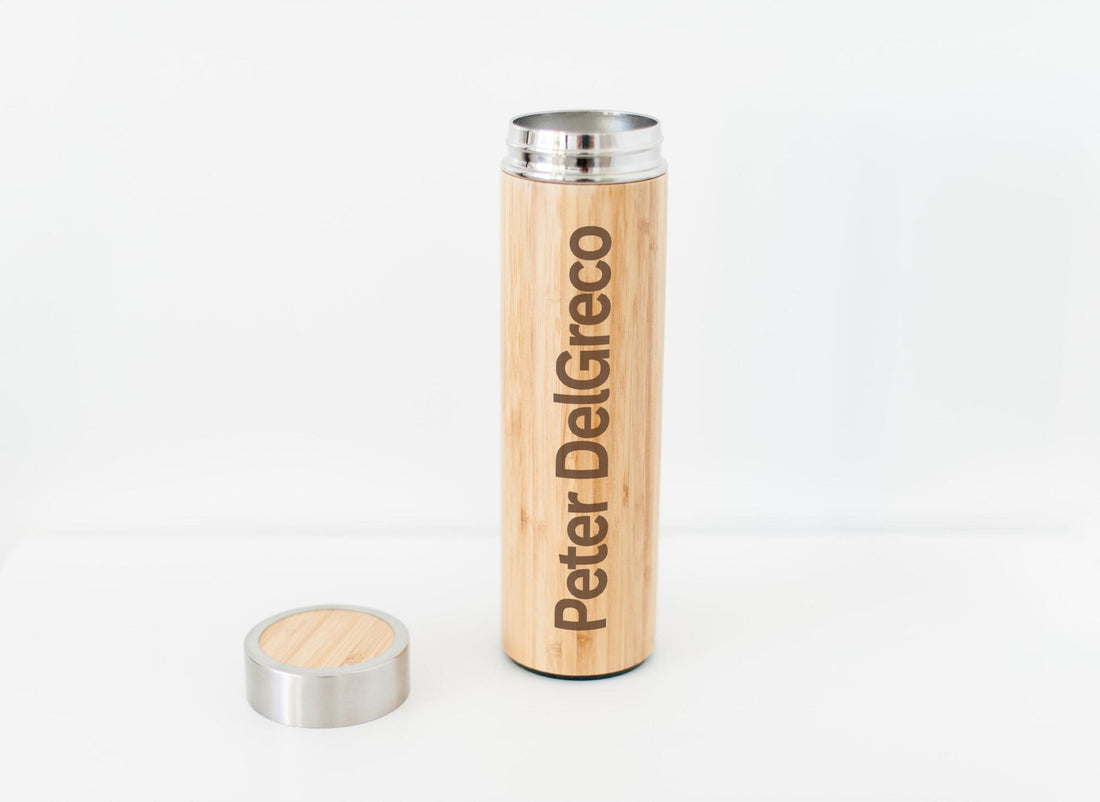 Personalized Bamboo Water Bottle