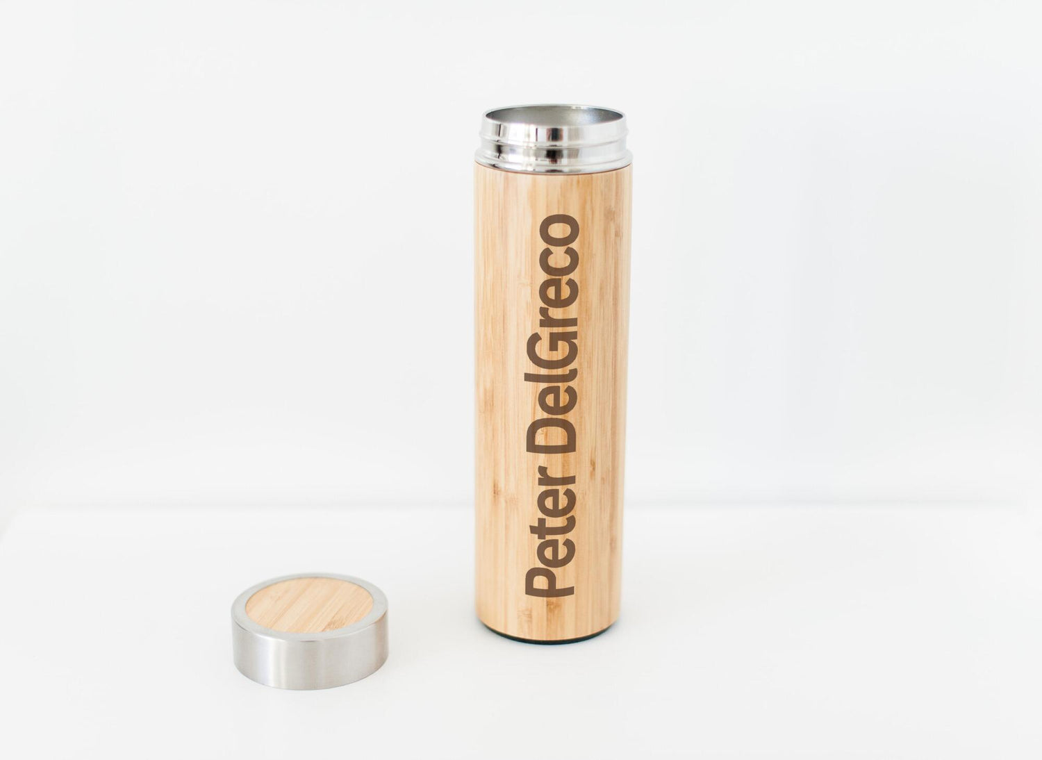 Personalized Bamboo Water Bottle