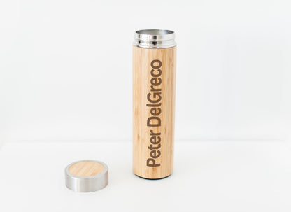 Personalized Bamboo Water Bottle