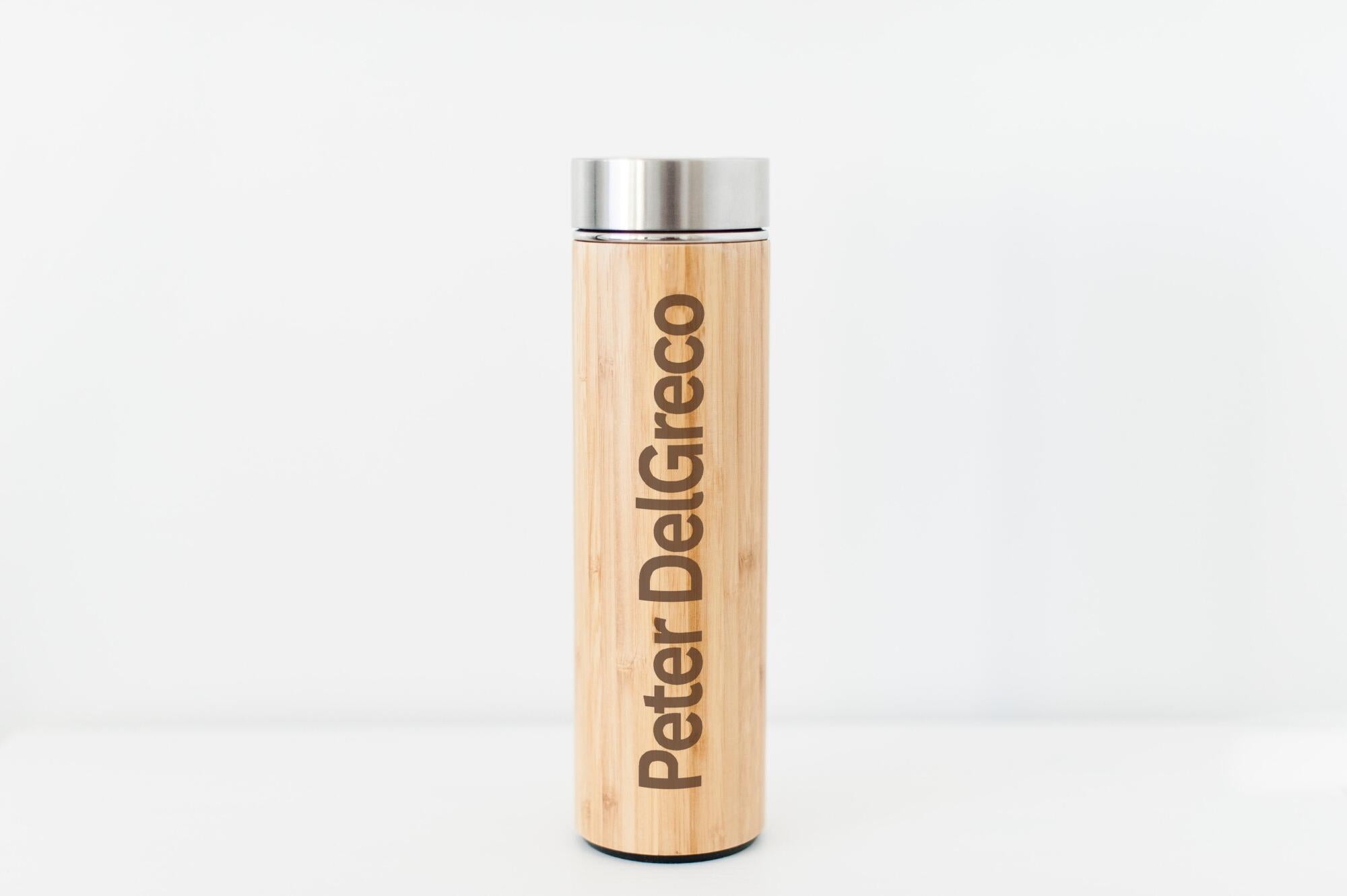 Personalized Bamboo Water Bottle