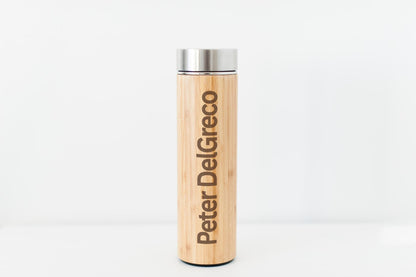 Personalized Bamboo Water Bottle