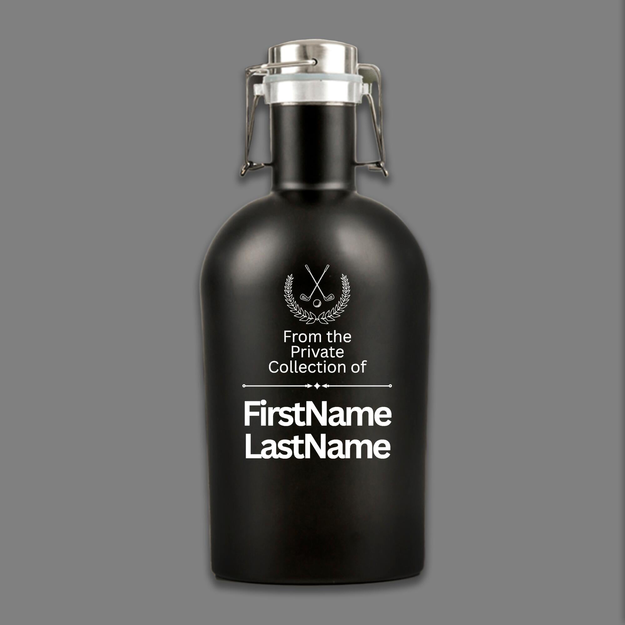 Personalized Golf Growler — "From the Private Collection of…"