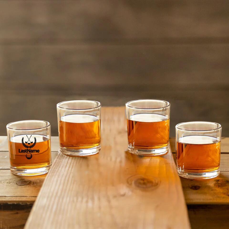 Personalized Golf Whiskey Glass