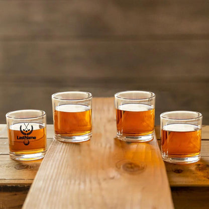 Personalized Golf Whiskey Glass